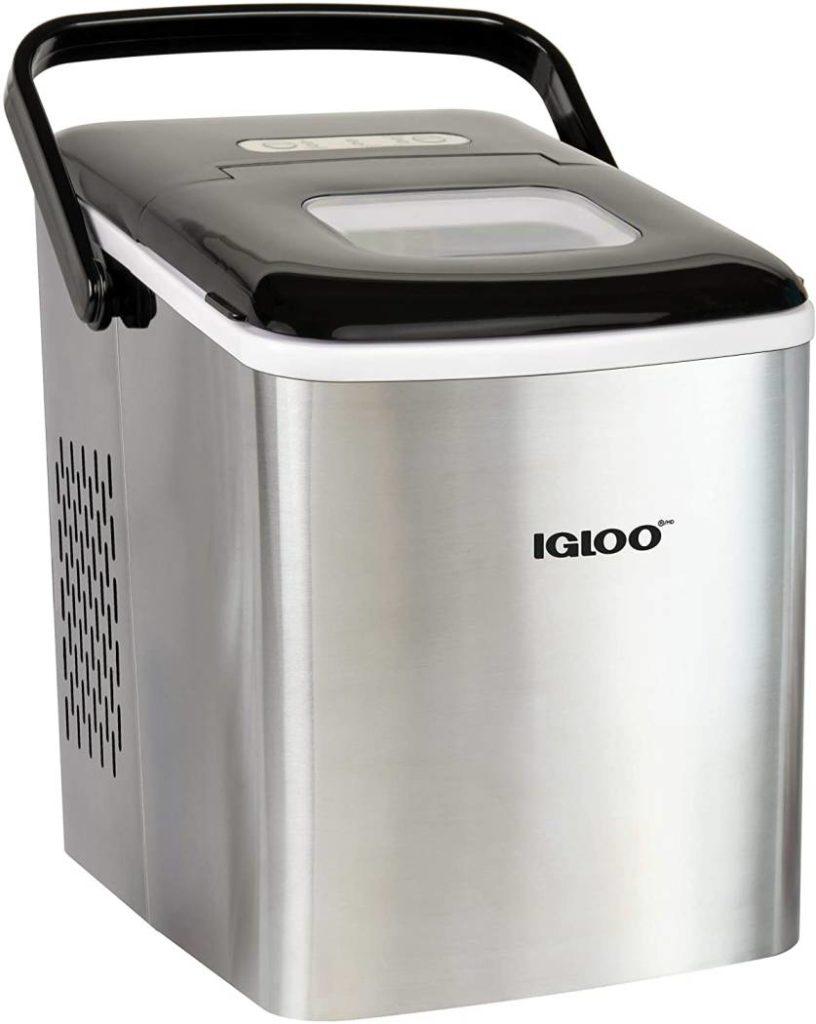 Portable Ice Maker with Freezer Compartment
